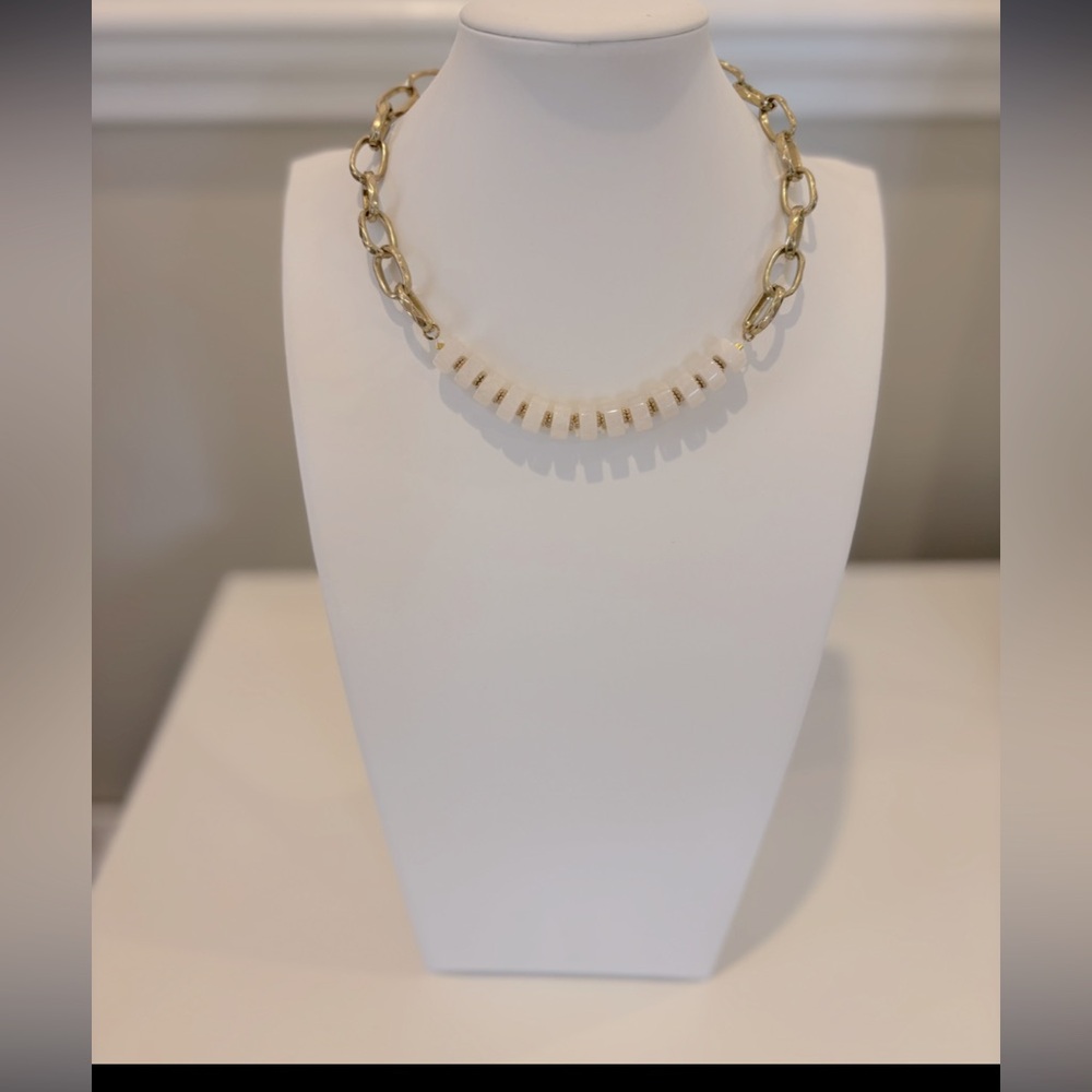 Wilder Necklace color: clear quartz beaded; local artist; never worn